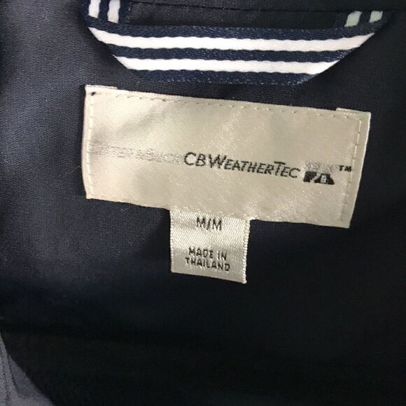 Cutter & Buck WeatherTec Mesh lined Windbreaker EUC size Medium Navy Blue Golf - Picture 2 of 4